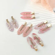 ヘアピン 3個セット 前髪クリップ レディース ヘアアクセサリー 跡がつかない デザイン豊富 大理石柄 マーブル 軽量 おしゃれ 定番 かわいい 高級感 プレゼント