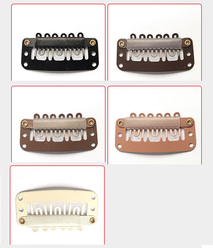 ウィッグクリップ 10個セット 固定クリップ 留め具 ワンタッチピン パッチン留め 商品画像4