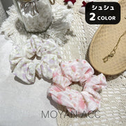 シュシュ 単品 ヘアゴム レディース 髪留め 髪飾り まとめ髪 キッズ 女の子 ヘアアクセサリー ヘアアレンジ 髪ゴム 女性用 花柄 シンプル 可愛い おしゃれ ポニーテール ロングヘア セミロング OL 普段使い デイリー 外出 お出掛け