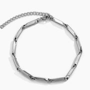 ブレスレット レディース メンズ 腕輪 アクセサリー チェーン 細め ヒップホップ ストリート B系 シンプル シルバーカラー