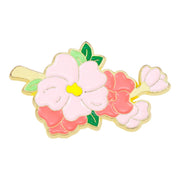 ブローチ タックピン ペンズ ラペルピン レディース 女性用 アクセサリー 花 フラワー ワンポイント かわいい 上品 フェミニン 洋服 バッグ 鞄 カバン ゴールドカラー ギフト プレゼント 贈り物