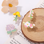 ブローチ タックピン ペンズ ラペルピン レディース 女性用 アクセサリー 花 フラワー ワンポイント かわいい 上品 フェミニン 洋服 バッグ 鞄 カバン ゴールドカラー ギフト プレゼント 贈り物
