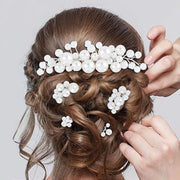 かんざし 簪 5本組 女性 ヘアアクセサリー 髪飾り 髪留め ヘアピン Uピン コーム パール風 和装 着物 浴衣 成人式 結婚式