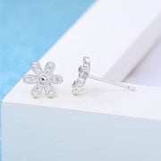 スタッドピアス レディース アクセサリー ラインストーン フラワー 花 モチーフ 上品 おしゃれ かわいい プレゼント ギフト