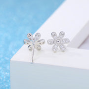 スタッドピアス レディース アクセサリー ラインストーン フラワー 花 モチーフ 上品 おしゃれ かわいい プレゼント ギフト