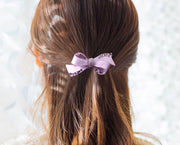 バレッタ ヘアアクセサリー レディース 髪留め 髪飾り ポニーテール ハーフアップ まとめ髪 ヘアアレンジ リボン かわいい キラキラ エレガント