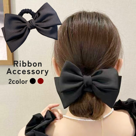 シュシュ リボン 大きめ 大きい ビッグ ヘアゴム 商品画像