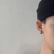 イヤーカフ イヤークリップ メンズ レディース ノンホール シンプル かっこいい おしゃれ ブラック シルバー 穴なし 男女兼用 フェイクピアス 耳飾り 渋い クリップ