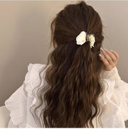 ヘアクリップ バンスクリップ レディース ヘアアクセサリー 髪留め 髪飾り まとめ髪 ヘアアレンジ 挟む 簡単 バラ レース フラワー 華やか おしゃれ 可愛い 女性 婦人 お出掛け