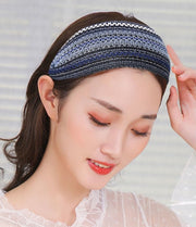 カチューシャ レディース ヘアアクセサリー 髪飾り 髪留め 布製 幅広 ワイド メッシュ エスニック風 ヘアアレンジ まとめ髪