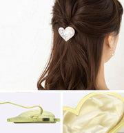 ポニーフック レディース ヘアアクセサリー べっ甲風 マーブル ハート型 ラウンド型 メタル ヘアフック ヘアカフス おしゃれ かわいい 髪飾り ヘアアレンジ 上品 フェミニン 女性用 婦人用