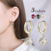 ピアス 両耳用 リングピアス アクセサリー レディース 女性 婦人 フープピアス 揺れる ビジュー かわいい おしゃれ ギフト プレゼント