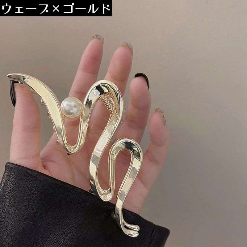 バンスクリップ ヘアクリップ レディース ヘアアクセサリー 金属製 髪留め 商品画像2