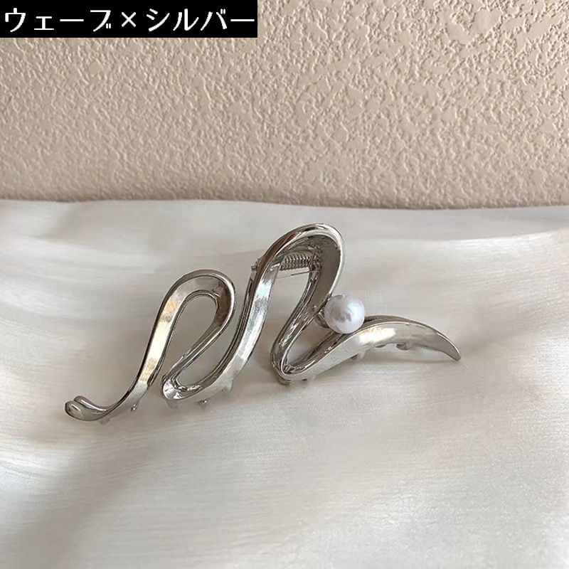 バンスクリップ ヘアクリップ レディース ヘアアクセサリー 金属製 髪留め 商品画像3