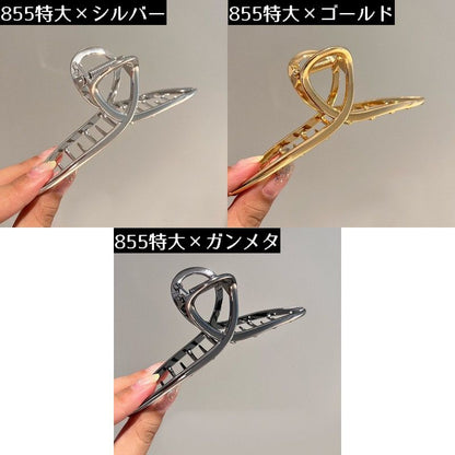 バンスクリップ ヘアクリップ レディース ヘアアクセサリー 金属製 髪留め 商品画像4