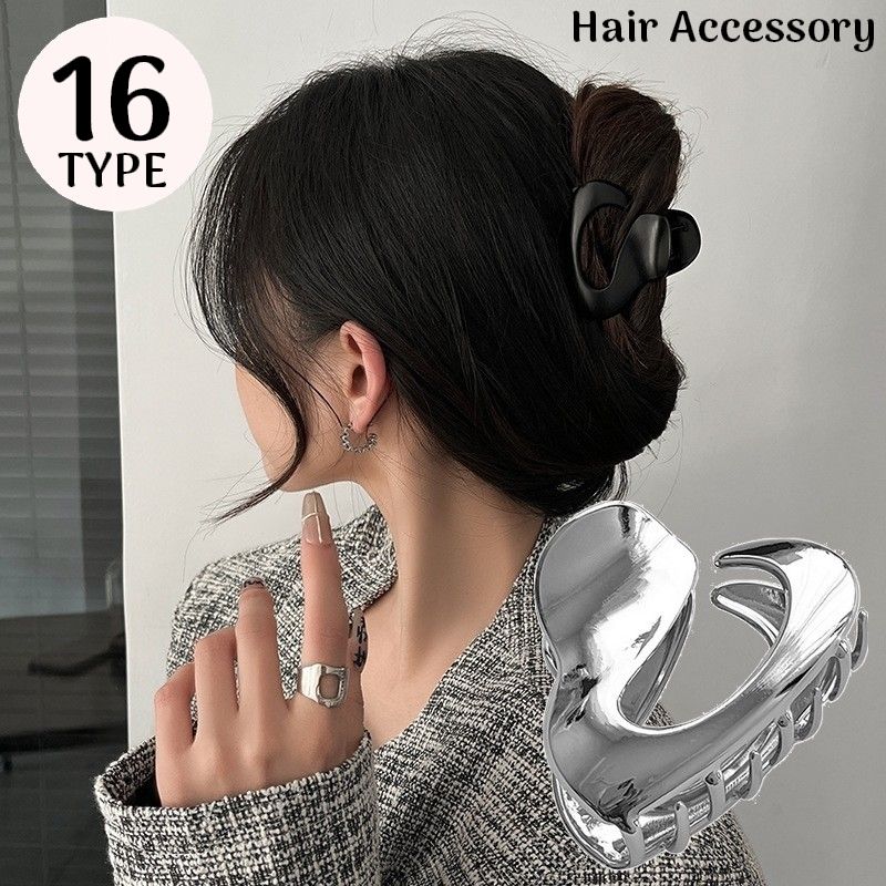 バンスクリップ ヘアクリップ レディース ヘアアクセサリー 金属製 髪留め 髪飾り 大きめ まとめ髪 ヘアアレンジ おしゃれ 可愛い
