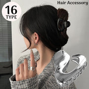 バンスクリップ ヘアクリップ レディース ヘアアクセサリー 金属製 髪留め 髪飾り 大きめ まとめ髪 ヘアアレンジ おしゃれ 可愛い