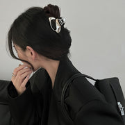 バンスクリップ ヘアクリップ レディース ヘアアクセサリー 金属製 髪留め 髪飾り 大きめ まとめ髪 ヘアアレンジ おしゃれ 可愛い