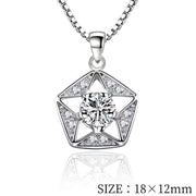 ペンダントトップ ペンダントヘッド チャーム レディース 女性 アクセサリーパーツ ファッション雑貨 ヘキサゴン 五角形 ペンタゴン スター 星 ラインストーン ホワイト パープル シルバーカラー シンプル かわいい キュート 綺麗 プレゼント ギフト