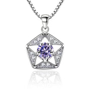ペンダントトップ ペンダントヘッド チャーム レディース 女性 アクセサリーパーツ ファッション雑貨 ヘキサゴン 五角形 ペンタゴン スター 星 ラインストーン ホワイト パープル シルバーカラー シンプル かわいい キュート 綺麗 プレゼント ギフト