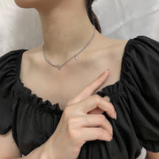 ネックレス レディース 女性用 アクセサリー アシンメトリー チェーン 華奢 お洒落 おしゃれ シンプル きれいめ 普段使い お出かけ デート パーティ デイリー プレゼント ギフト ファッション小物