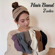 ヘアバンド ヘッドバンド ヘアターバン レディース 女性 ヘアアクセサリー 幅広 無地 クロス ベロア調 髪飾り 髪留め まとめ髪 ヘアアレンジ シンプル ファッション小物 可愛い お洒落