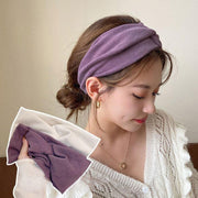 ヘアバンド ヘッドバンド ヘアターバン レディース 女性 ヘアアクセサリー 幅広 無地 クロス ベロア調 髪飾り 髪留め まとめ髪 ヘアアレンジ シンプル ファッション小物 可愛い お洒落