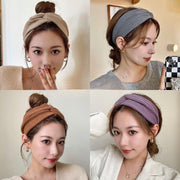 ヘアバンド ヘッドバンド ヘアターバン レディース 女性 ヘアアクセサリー 幅広 無地 クロス ベロア調 髪飾り 髪留め まとめ髪 ヘアアレンジ シンプル ファッション小物 可愛い お洒落