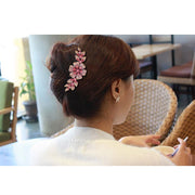 ヘアコーム 髪留め ヘアアクセサリー レディース 女性 髪飾り 花 フラワー リーフ ラインストーン キラキラ かわいい おしゃれ 華やか 上品 エレガント 綺麗 大人女子 まとめ髪 ヘアアレンジ おでかけ ファッション小物