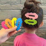 ヘアピン シングルピン パッチン留め レディース 女性 キッズ 子供 こども 女の子 ヘアアクセサリー 髪留め 髪飾り ウェーブ 雲 まとめ髪 無地 単色 シンプル かわいい おしゃれ 前髪