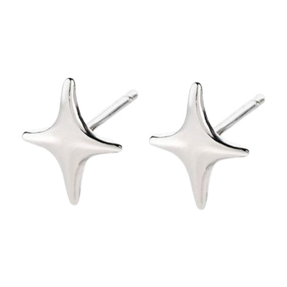 スタッドピアス アシンメトリー レディース アクセサリー 小ぶり 小さめ 1スター×シルバー バリエーション画像