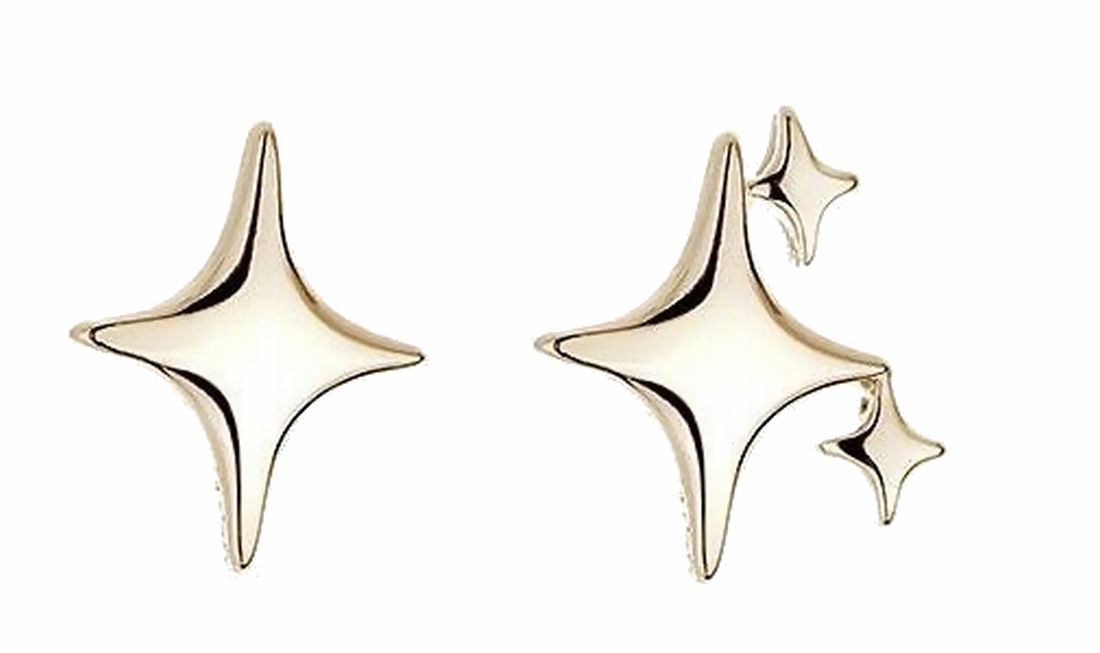スタッドピアス アシンメトリー レディース アクセサリー 小ぶり 小さめ 星 スター かわいい おしゃれ シンプル 女性用