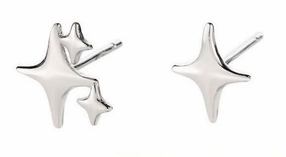スタッドピアス アシンメトリー レディース アクセサリー 小ぶり 小さめ シルバー バリエーション画像