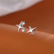 スタッドピアス アシンメトリー レディース アクセサリー 小ぶり 小さめ 星 スター かわいい おしゃれ シンプル 女性用