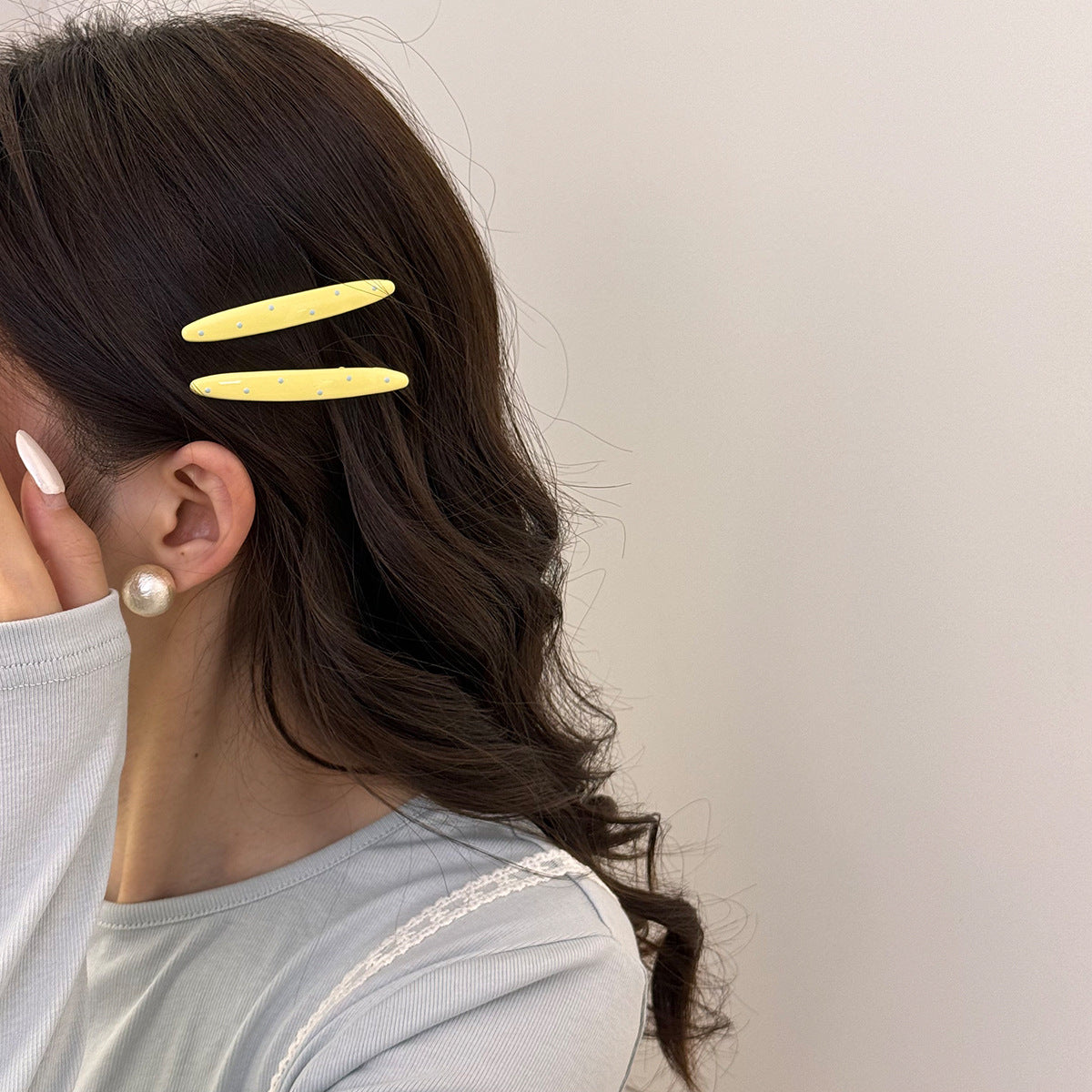 ヘアクリップ くりばしクリップ 2個セット レディース 女性 ヘアアクセサリー 商品画像2