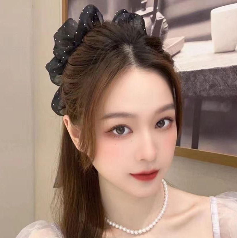 ヘアクリップ ヘアゴム 単品 ヘアアクセサリー レディース リボン付 商品画像5