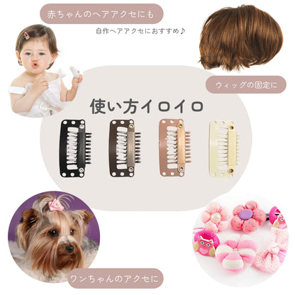 ミニヘアピン コームピン パッチン コーム付き 10個セット パーツ 商品画像5