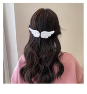 ヘアクリップ 1対 レディース キッズ 女性 子供 ヘアアクセサリー 髪飾り 髪留め エンジェル 天使の羽 羽根 可愛い おしゃれ ヘアアレンジ まとめ髪