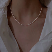 ネックレス レディース 女性 アクセサリー ファッション雑貨 チェーン 細め ハート シルバーカラー シンプル エレガント フォーマル かわいい キュート おしゃれ プレゼント ギフト