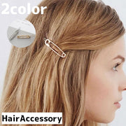 ヘアピン ヘアクリップ 安全ピン風 レディース 女性 ヘアアクセサリー ファッション雑貨 ヘアアレンジ 髪留め おしゃれ シンプル かわいい
