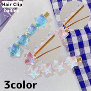 ヘアクリップ くちばしクリップ レディース 女性 ヘアアクセサリー 単品 髪留め まとめ髪 ヘアアレンジ おしゃれ かわいい 星 スター