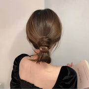 ヘアゴム 2個セット リングゴム レディース ヘアアクセサリー 髪飾り 髪留め マーブル柄 マーブル調 ヘアアレンジ まとめ髪 上品