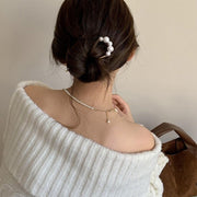 コーム レディース ヘアアクセサリー U字コーム かんざし ヘアコーム 髪飾り まとめ髪 上品 おしゃれ きれいめ かわいい 大人女子 ヘアアレンジ
