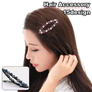 ヘアピン パッチン留め ヘアアクセサリー レディース ラインストーン キラキラ 髪飾り 髪留め ヘアアレンジ かわいい おしゃれ 綺麗 フェミニン ギフト プレゼント ファッション小物 婦人用