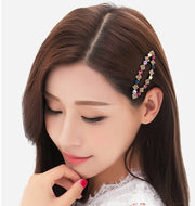 ヘアピン パッチン留め ヘアアクセサリー レディース ラインストーン キラキラ 髪飾り 髪留め ヘアアレンジ かわいい おしゃれ 綺麗 フェミニン ギフト プレゼント ファッション小物 婦人用