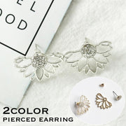 ピアス スタッドピアス バックキャッチピアス レディース 女性 アクセサリー ラインストーン キラキラ シルバーカラー ゴールドカラー お洒落 可愛い ファッション小物 ギフト プレゼント