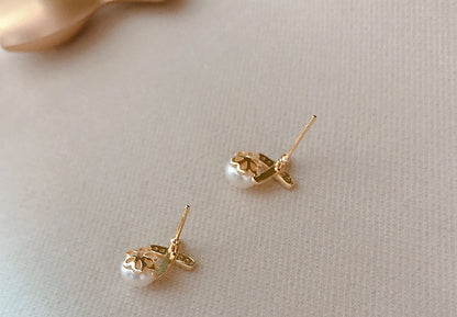 スタッドピアス アクセサリー レディース 耳飾り キャッチピアス パール調 商品画像5