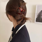 バンスクリップ ヘアクリップ ヘアアクセサリー レディース まとめ髪 ヘアアレンジ 無造作ヘア シンプル ヘアアクセント ブラウン ブラック マット 半透明