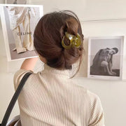 バンスクリップ ヘアクリップ ヘアアクセサリー レディース まとめ髪 ヘアアレンジ 無造作ヘア シンプル ヘアアクセント ブラウン ブラック マット 半透明