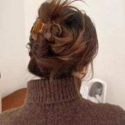バンスクリップ ヘアクリップ ヘアアクセサリー レディース まとめ髪 ヘアアレンジ 無造作ヘア シンプル ヘアアクセント ブラウン ブラック マット 半透明